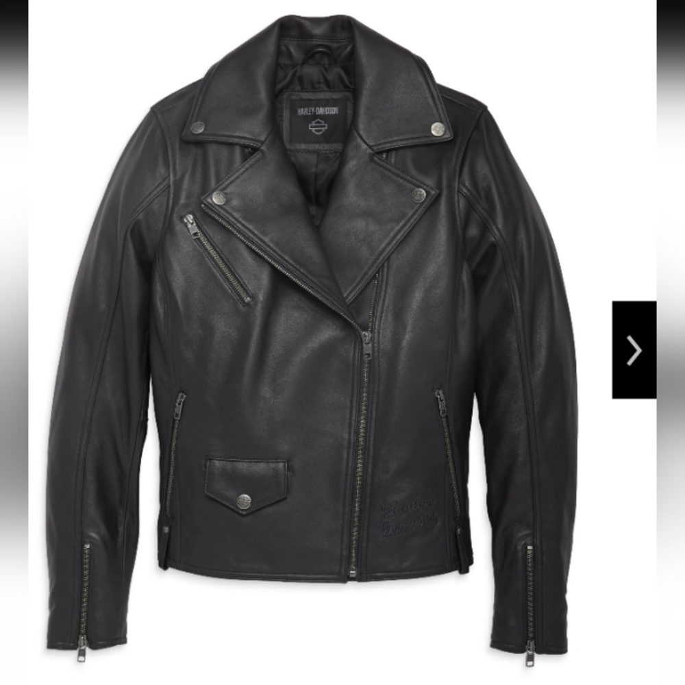 Harley Davidson Women's Craftsmanship Black Leather Jacket